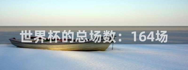 世俱杯直播：世界杯的总场数：164场