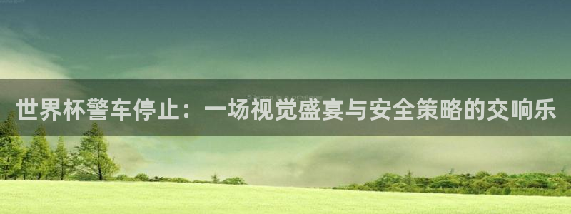 2026世界杯南美区积分榜：世界杯警车停止：一场视觉盛宴与安全策略的交响乐